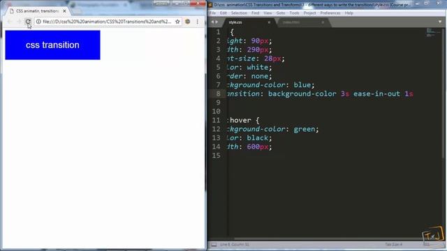 Creative Advance CSS Animations #04 - Different Ways to Write Transition Property смотреть онлайн