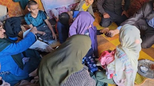 Helping a large and destitute family who were kicked out by their grandmother.