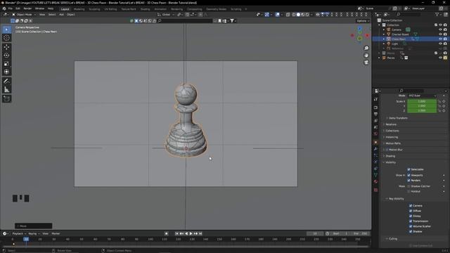 Let's BREAK! || 3D Chess Pawn || Blender Tutorial смотреть онлайн