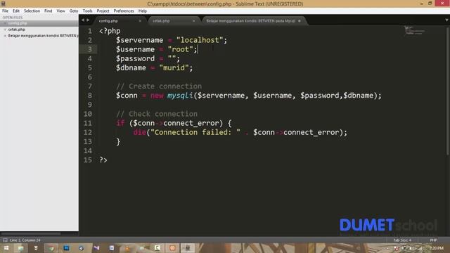 cara menggunakan kondisi between di PHP dan Mysql смотреть онлайн