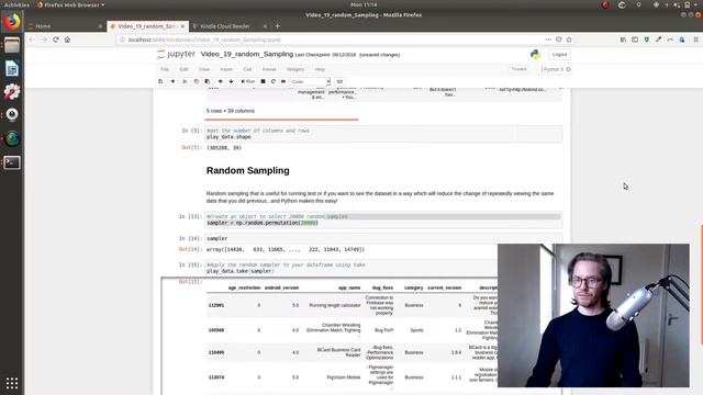Video 19: Randomly Sample Your Data Using Pandas смотреть онлайн