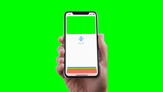 Оплата Apple Pay с Face ID Футажи для видеомонтажа на зелёном фоне Green Screen смотреть онлайн