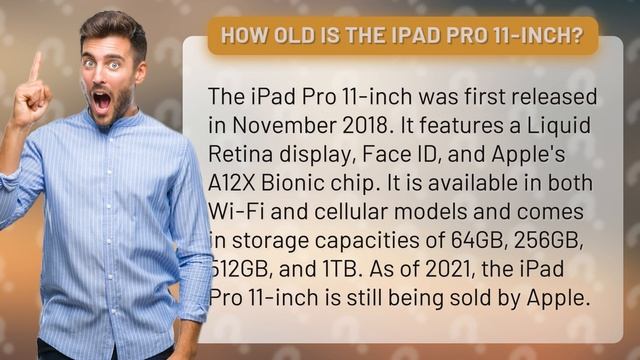 How old is the iPad Pro 11-inch? смотреть онлайн