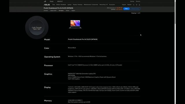 ASUS ProArt Studiobook 16 OLED (2023) RTX 4070 laptop review смотреть онлайн
