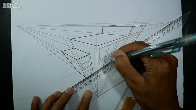 Architecture How To Draw Building in 3 Point Perspective смотреть онлайн