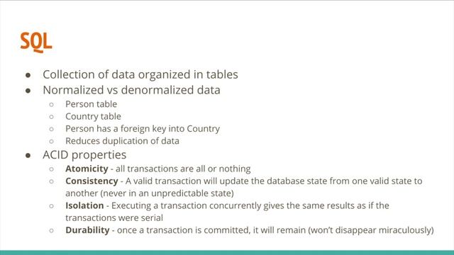 Introduction to Relational Database and ACID properties смотреть онлайн