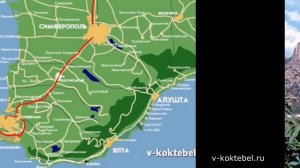 карта побережья Крыма