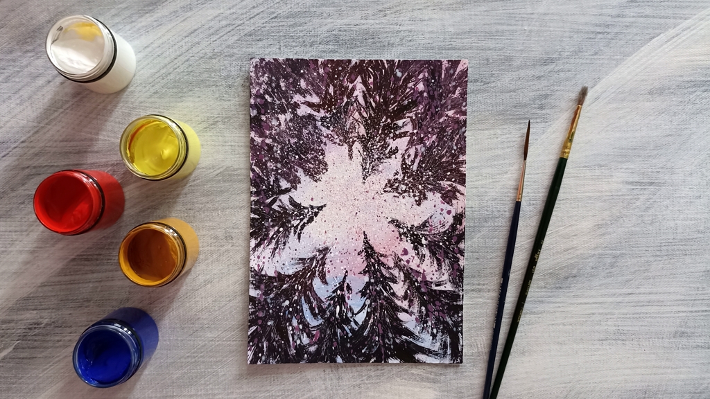 Посмотри наверх! Урок по рисованию гуашью смотреть онлайн