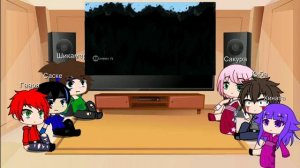 Реакция на злого наруто и на бой наруто против сайшоно и мадары