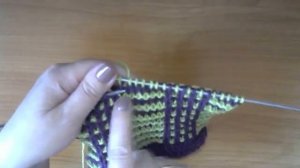 РАЗНОЦВЕТНЫЕ УЗОРЫ СПИЦАМИ. Вертикальные полоски.