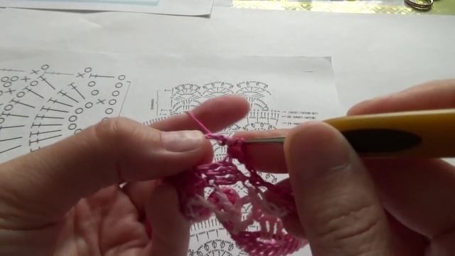 Узор лилия звезда Востока ( крючком ) смотреть онлайн