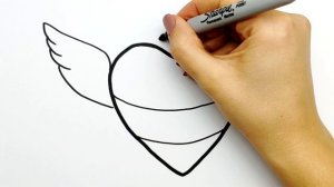 Красивый Рисунок для ПАПЫ на любой праздник | Как нарисовать Сердце | Рисунки Юльки папе.