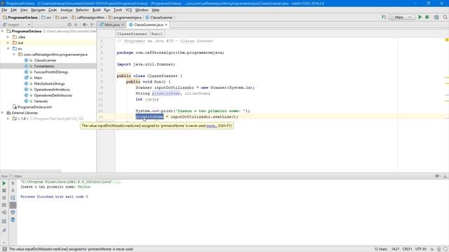 Programar em Java #09 - Classe Scanner смотреть онлайн