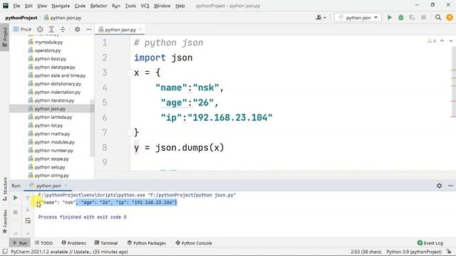 JSON ( Java Script Object Notation ) In Python - Tamil | Python Topic Wise Course смотреть онлайн