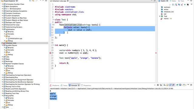 Learn Advanced C++ Programming initializer lists смотреть онлайн