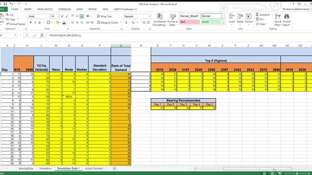 CKG Parts Analysis Microsoft Excel part 2 смотреть онлайн