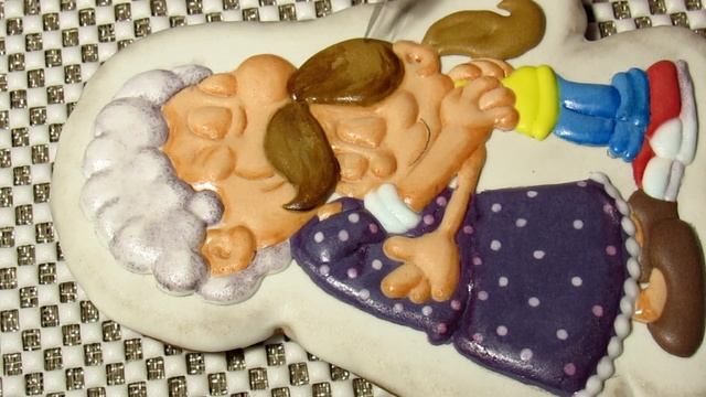 Пряник для бабушки. Часть 2 - роспись красителями