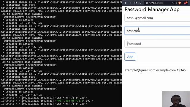 Build a Password Manager App with Flask & Python (CRUD app) смотреть онлайн