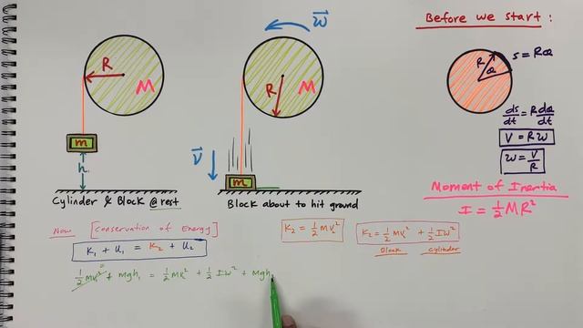 ANGULAR ROTATION of CYLINDER and HANGING MASS смотреть онлайн