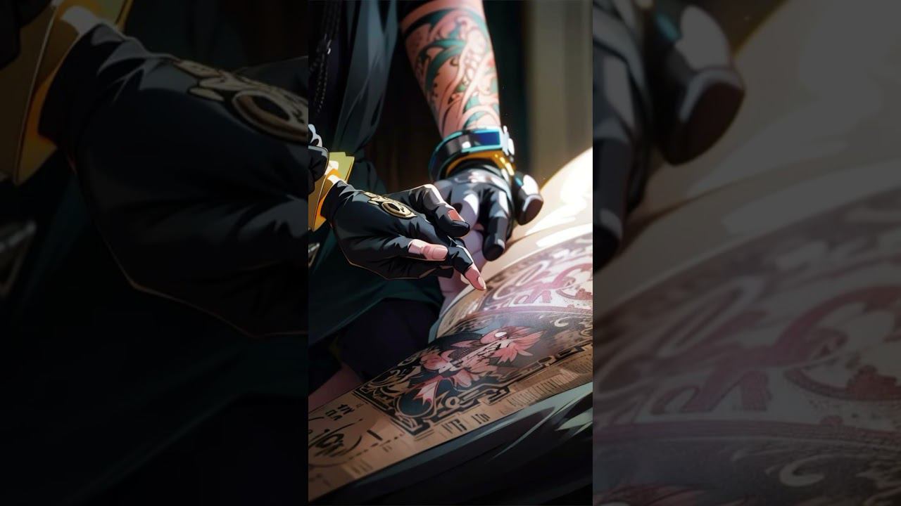 Как ИИ видит меня за работой в студии. #shorts #tattoo #tattooartist #tattooprocess #drawing #artist