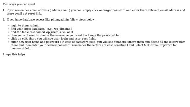 Wordpress: Unable to login, old site with previous developer gone (3 Solutions!!) смотреть онлайн