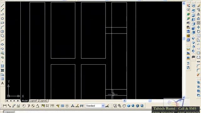 AutoCAD How To Making 3D Door Design Tutorial in hindi смотреть онлайн
