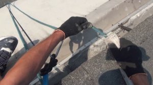 Эксперимент - спуск на карабине через узел УИАА в промышленном альпинизме