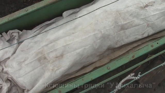 Осень Ноябрь. Готовим виноград к зимовке. Сухое укрытие в тоннелях. смотреть онлайн