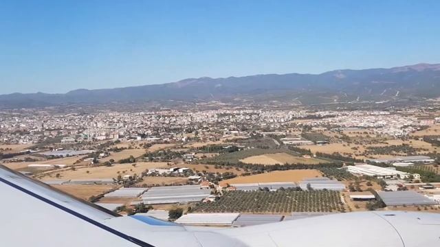 Landing At Izmir Adnan Menderes Airport Turkey [ HD ]