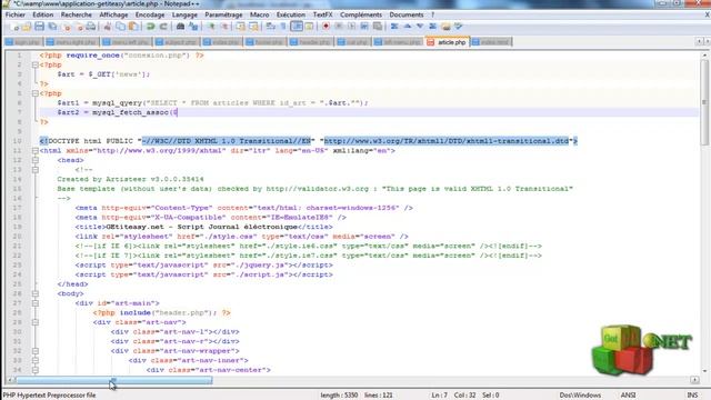 Tuto PHP MysQl - Afficher Le Contenu D'un Article смотреть онлайн