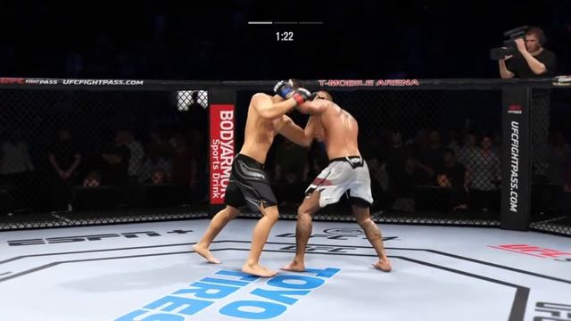 НИК ДИАЗ VS ДОНАЛЬД СЕРРОНЕ UFC 4 CPU VS CPU смотреть онлайн