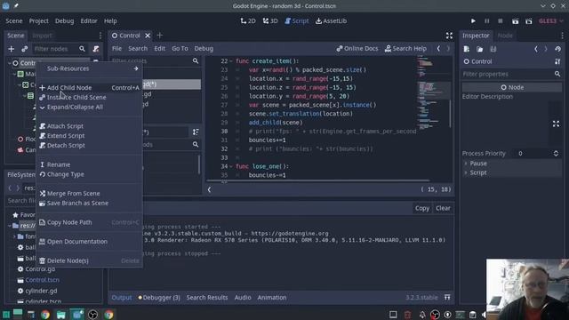 Godot tutorial - Q&A, how to delay scene instance смотреть онлайн