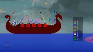 marble race :  Escape Ship Crash -  Survival Marble Race In Algodoo