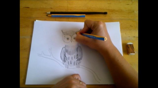 КАК НАРИСОВАТЬ СОВЕНКА (очень просто, для начинающих) смотреть онлайн