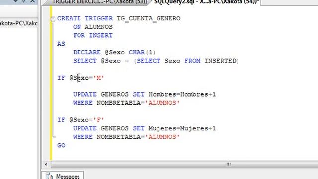 TRIGGER CONDICIONALES SQL BY XAKOTA смотреть онлайн