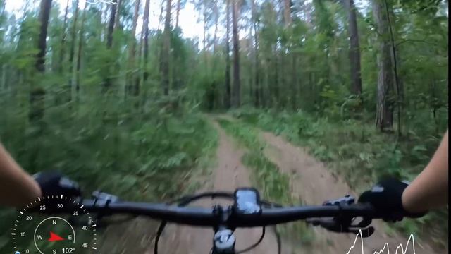 Вело. Московский лесопарк с телеметрией смотреть онлайн