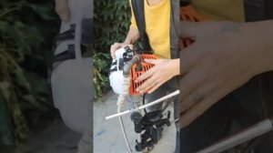 Установка глушителя на лодочный мотор типа Carver 3.8 , 62cc