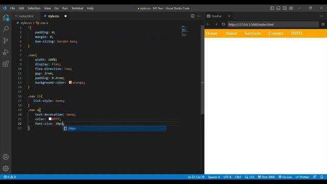 Responsive Navbar with HTML CSS Media queries | Navbar tutorial смотреть онлайн