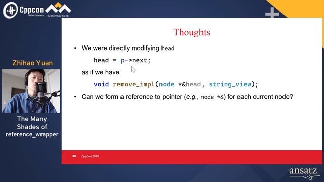 The Many Shades of reference_wrapper - Zhihao Yuan - CppCon 2020 смотреть онлайн