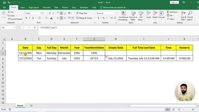 Amazing Facts About Text Function with Date in MS Excel Hindi Urdu смотреть онлайн