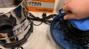 Строительный пылесос Dexter VOD1420sf обзор часть 1