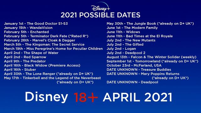 Disney 18+ BLACK WIDOW PREMIERE ACCESS & 2021 DISNEY+ DATE LEAKS (whats on Disney Plus 2021) смотреть онлайн