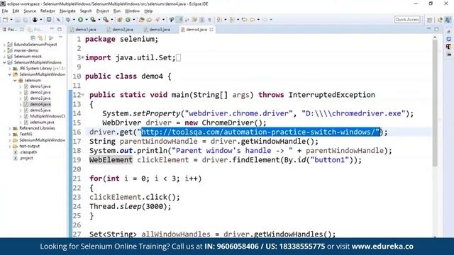 How to Handle Multiple Windows in Selenium Webdriver | Selenium Certification | Edureka Rewind - 5 смотреть онлайн