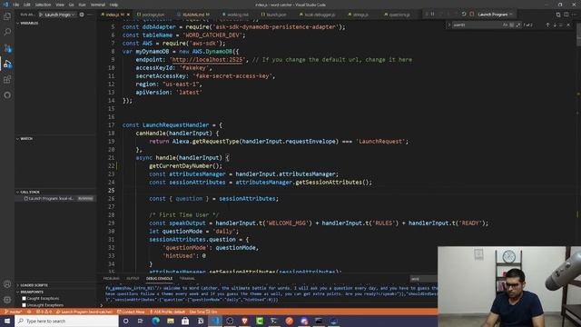 Building Wordcatcher, an Alexa Game | Save to Local DynamoDB смотреть онлайн