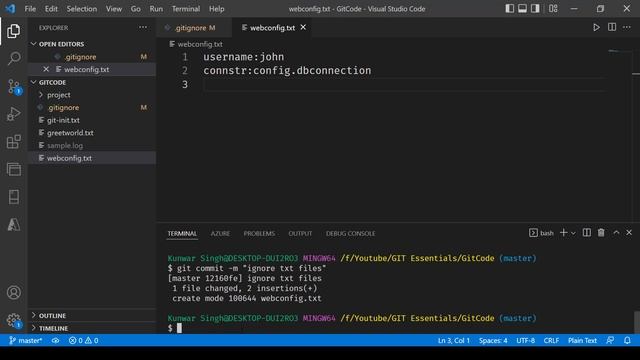 Git - Ignore Tracked Files смотреть онлайн