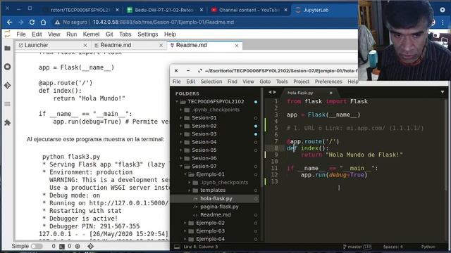 Python, introducción el framework Flask creando aplicaciones web смотреть онлайн