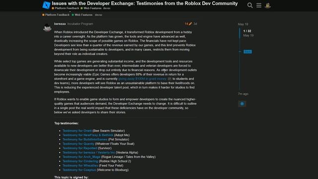 DevEx Rates NEED To Increase... - ROBLOX Developers