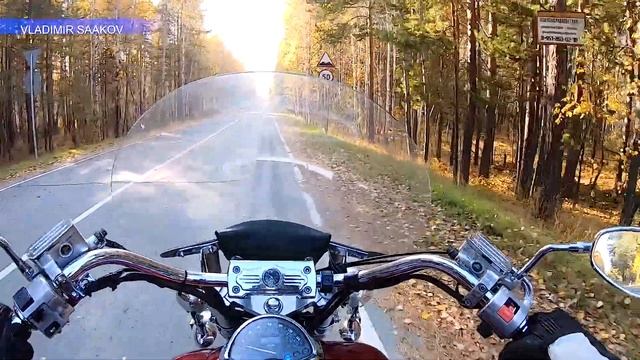 Honda VTX1800 Поездка по окрестностям Княжево смотреть онлайн