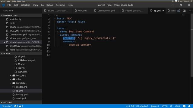 Ansible Cisco WLC Connection Example Playbook AireOS смотреть онлайн