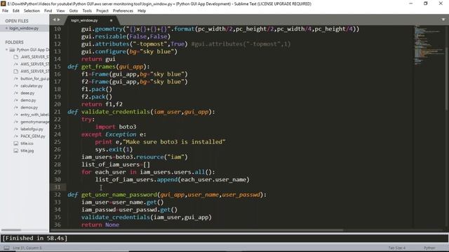 AWS Monitoring Tool Login window credential validation смотреть онлайн